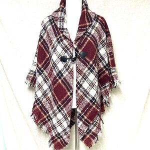 Plaid cape